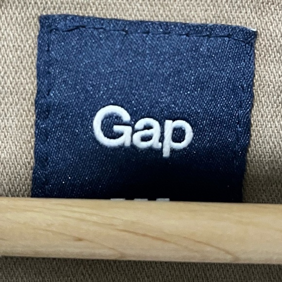 Gap Men’s Khaki Field Jacket Size L – Utility Style with Stand Collar - Picture 5 of 11